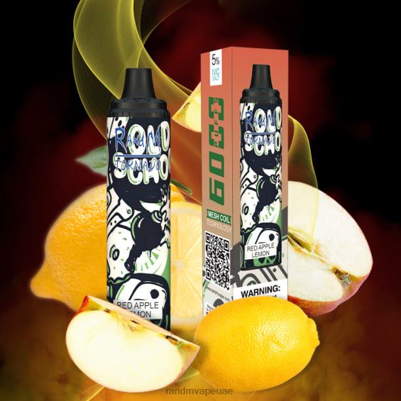 RandM Disposable Vape | التفاح الأحمر والليمون RandM Tornado جهاز 6000 جهاز التحكم في تدفق الهواء 1 قطعة D06F8279