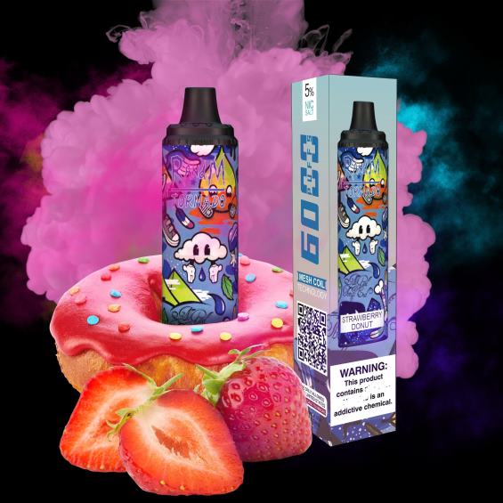 RandM Vape For Sale | دونات الفراولة RandM Tornado جهاز 6000 جهاز التحكم في تدفق الهواء 1 قطعة D06F8285