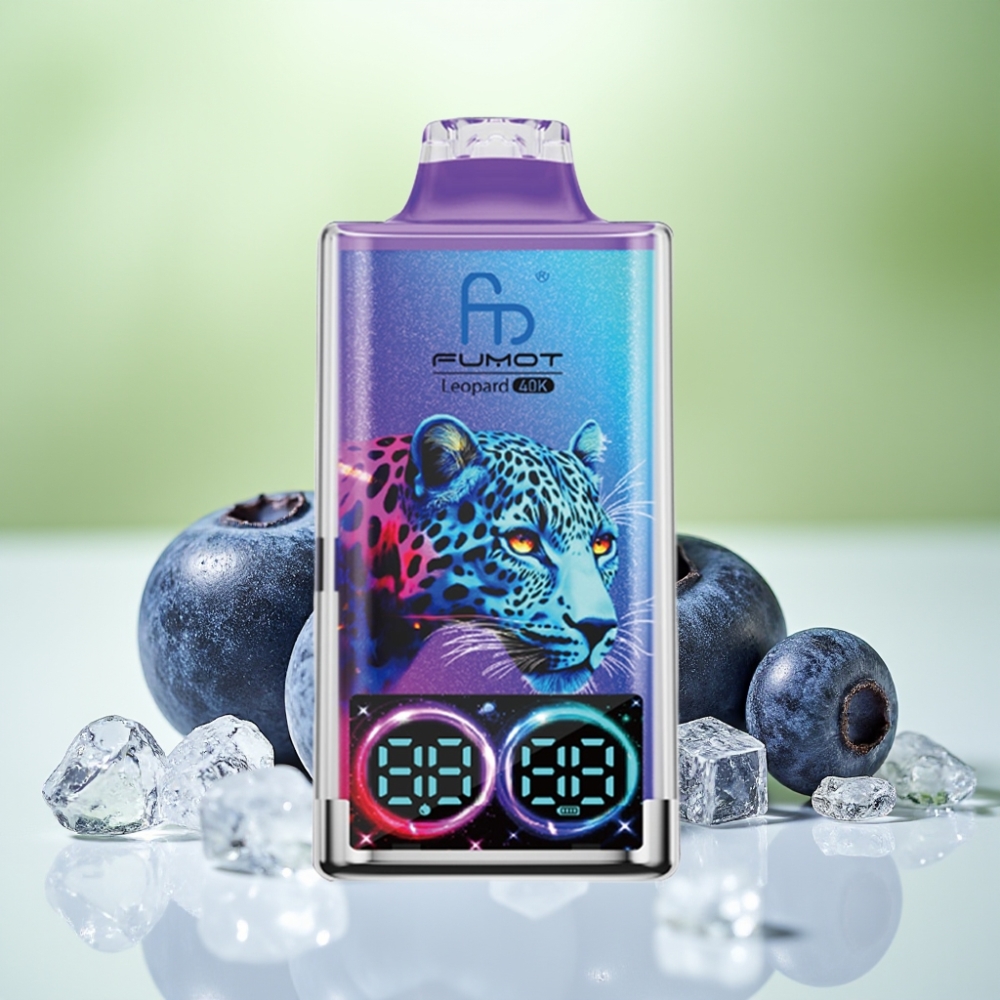 Fumot Leopard 40000 نفث بخاخ قابل للتخلص بنكهة التوت الأزرق على الثلج وبطارية 700mAh