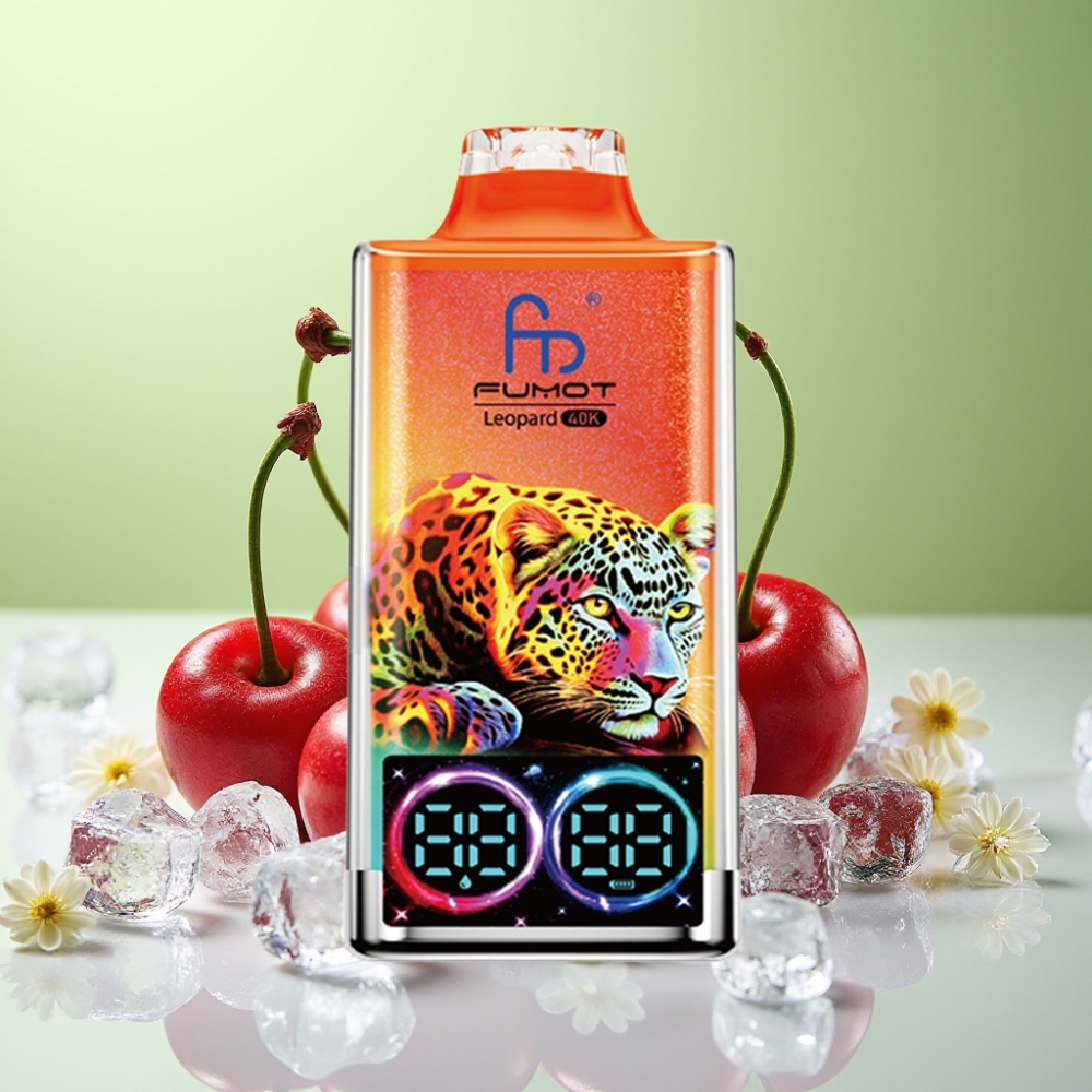 Fumot Leopard 40000 نَفث بخاخ طراز الكرز المثلج بشحن Type-C وبطارية 700mAh
