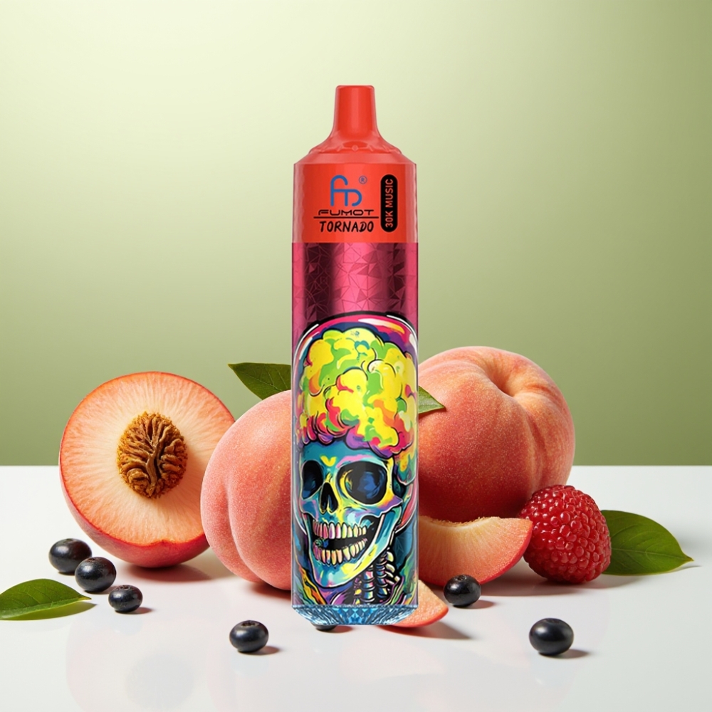 Fumot Randm Tornado 30000 Puffs بخوخ وتوت سعة 30mL بطارية 600mAh