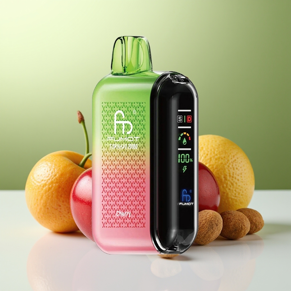 Fumot Tornado 20000 Puffs بخاخ الكرز مع بطارية 850mAh