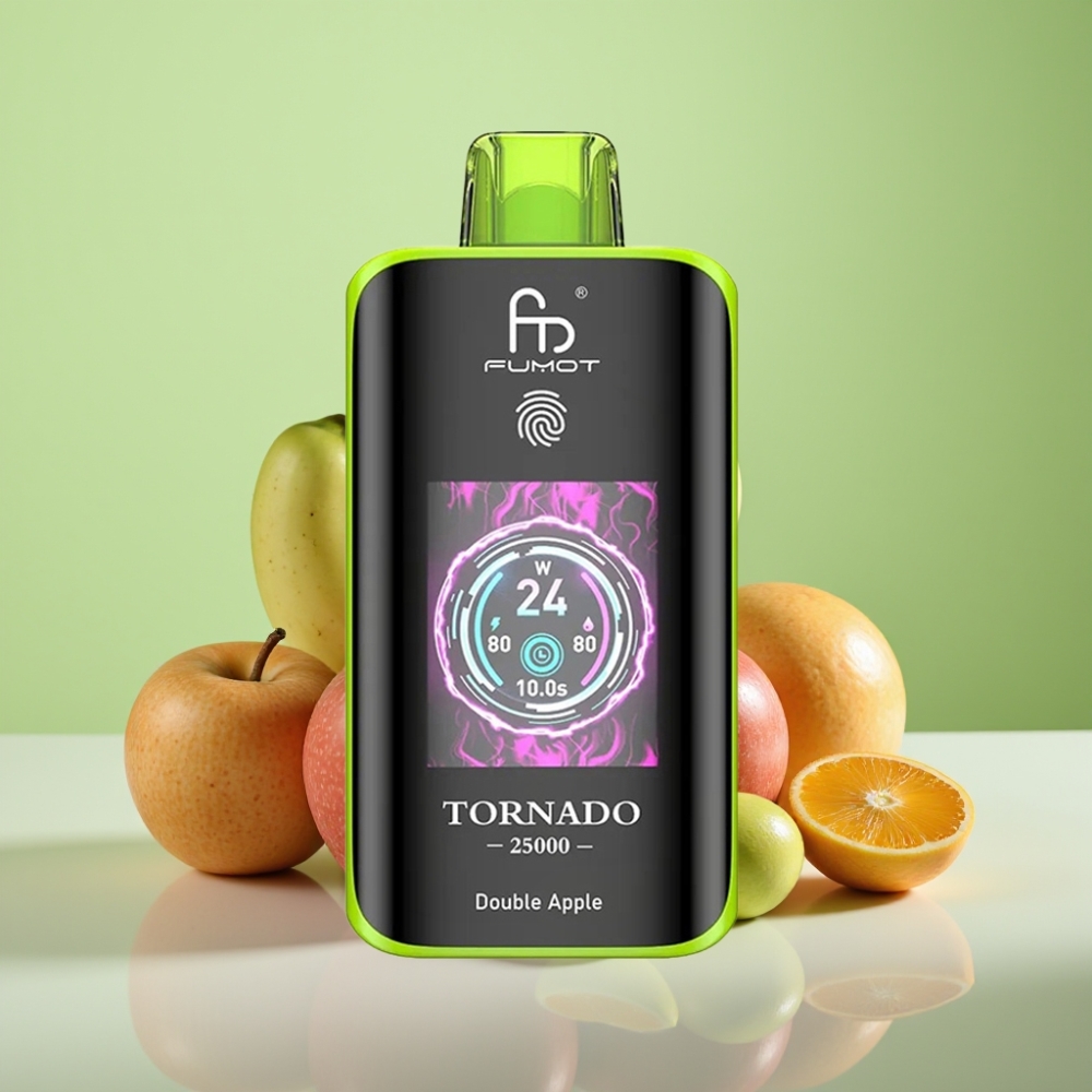 Fumot Tornado 25000 نفخة شاشة HD تفاحتين شاحن نوع-C