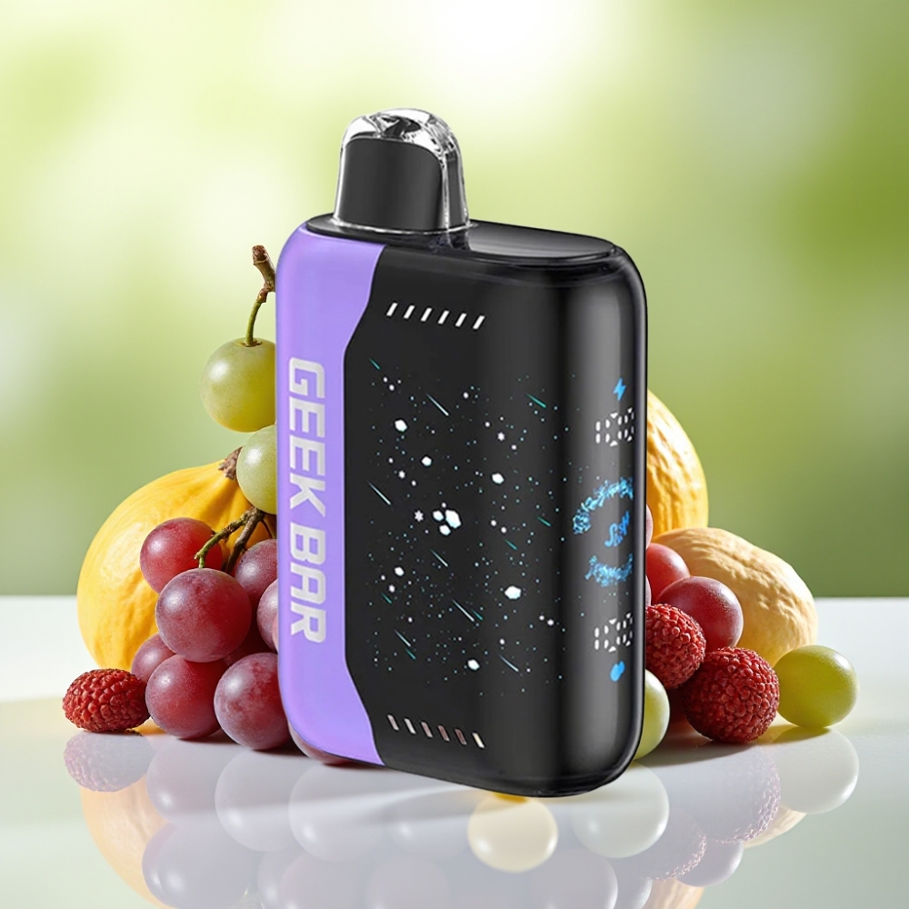 GEEK BAR Pulse X 25000 نفخة سلوش إديشن مع شاشة منحنية ثلاثية الأبعاد وشحن USB Type-C