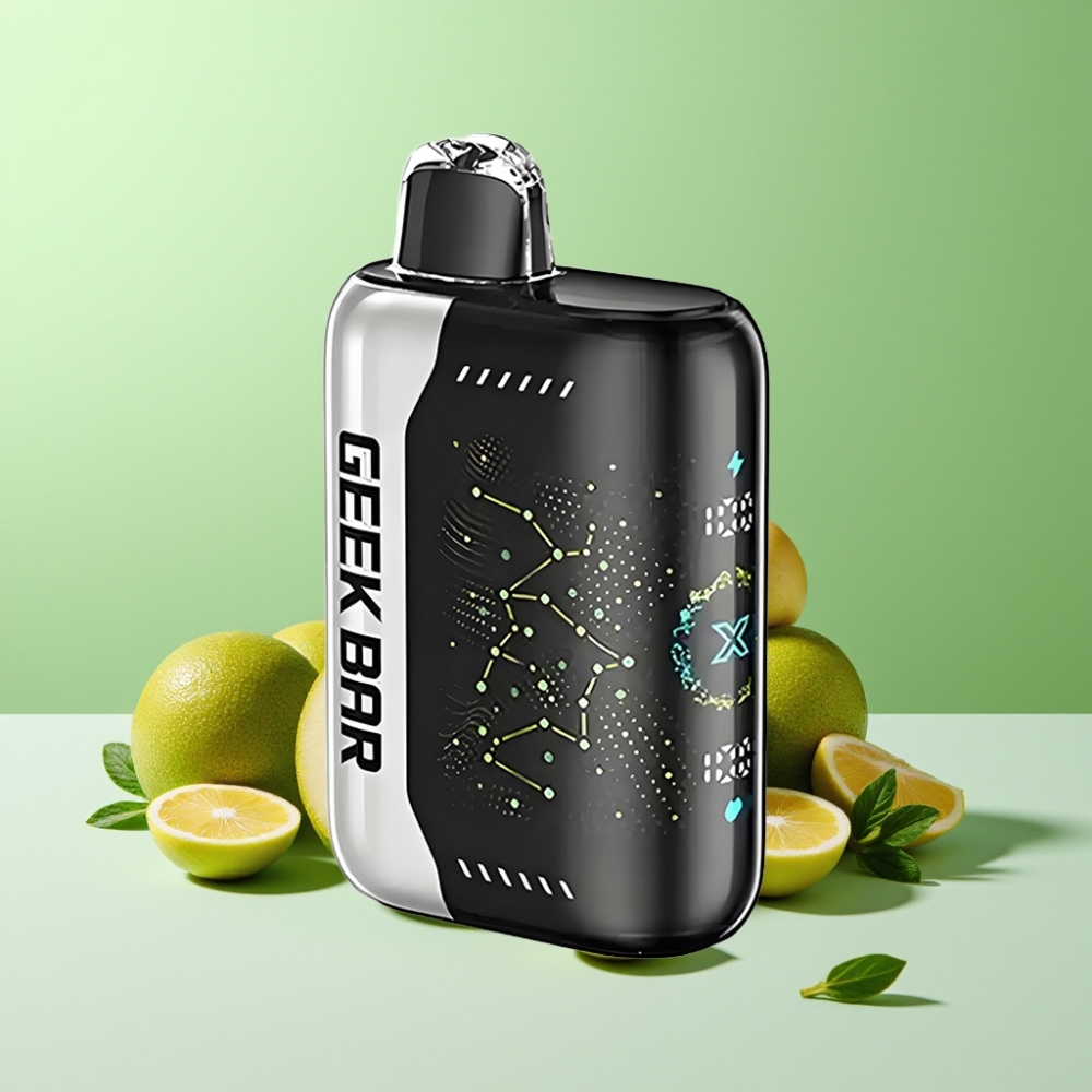 GEEK BAR Pulse X 25000 نفخة بدون نيكوتين بشاشة منحنية ثلاثية الأبعاد وشاحن USB Type-C