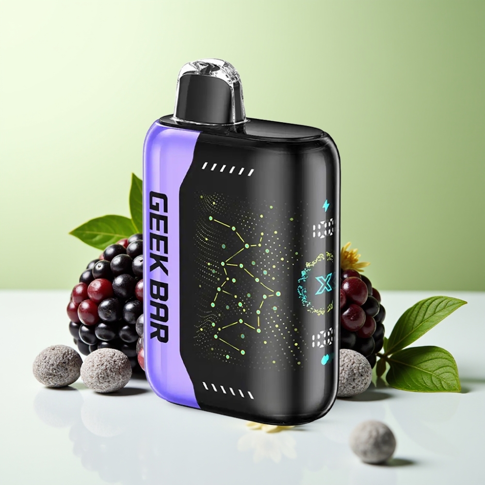 Geek Bar Pulse X 25000 نفخة شاشة منحنية ثلاثية الأبعاد وشاحن USB Type-C