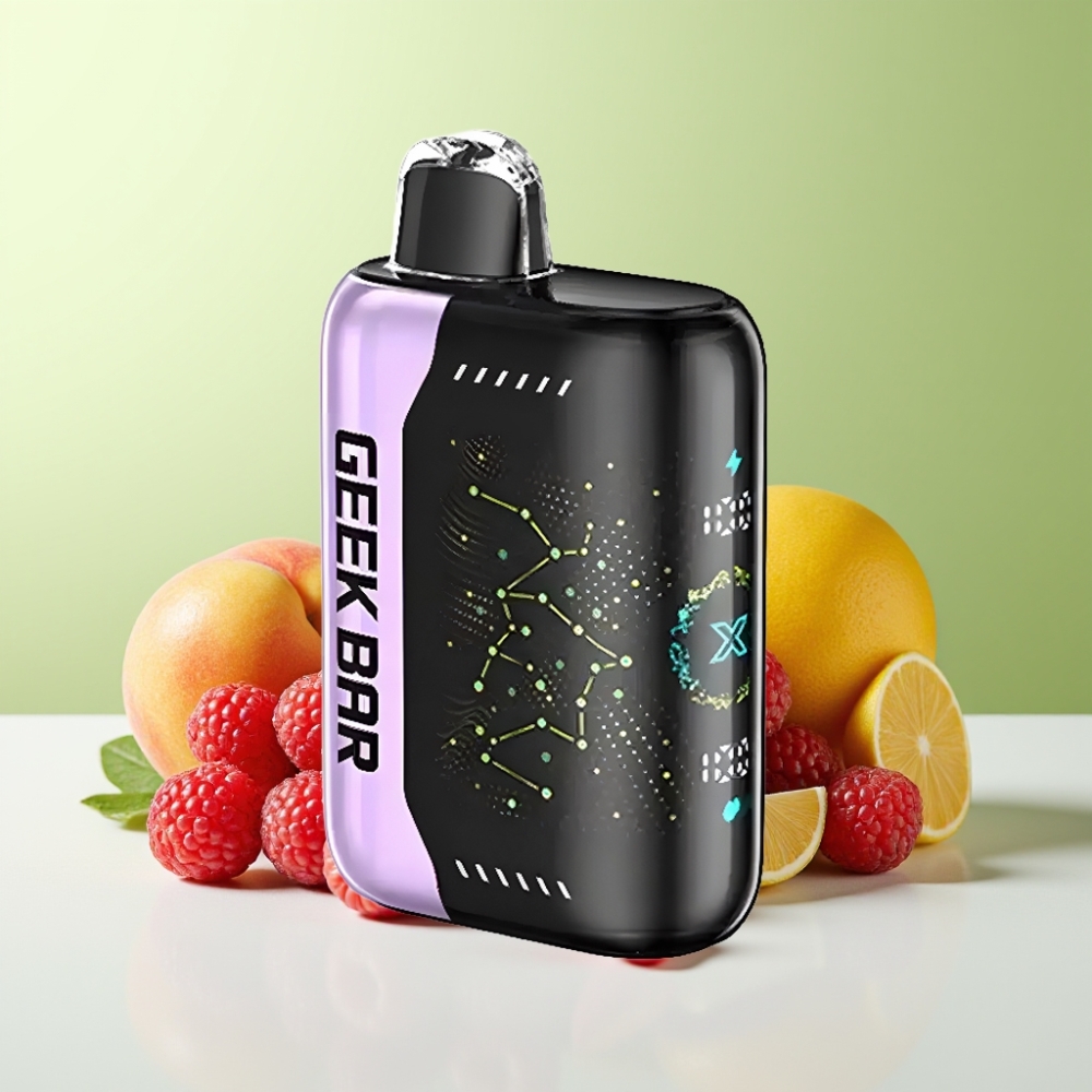 Geek Bar Pulse X 25000 نفخة شاشة منحنية ثلاثية الأبعاد وشاحن USB Type-C