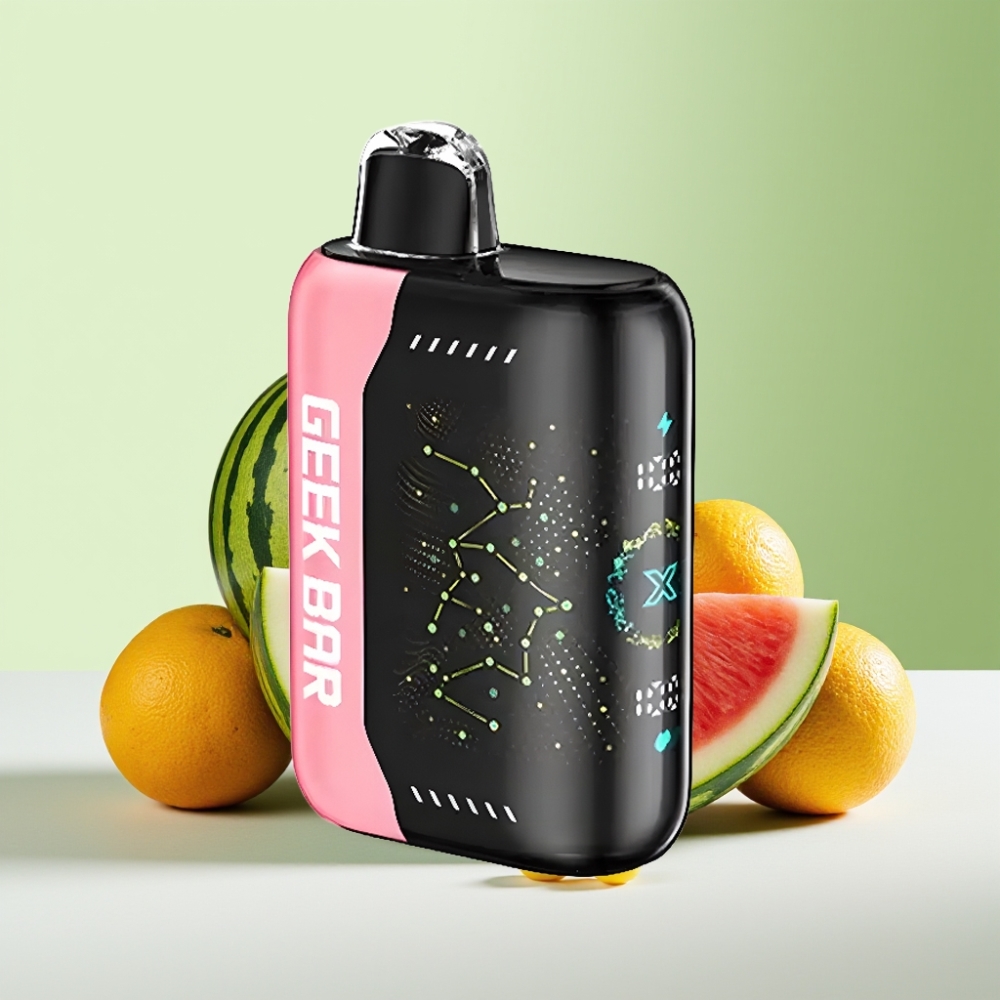 Geek Bar Pulse X 25000 نفخة شاشة منحنية ثلاثية الأبعاد وشاحن USB Type-C