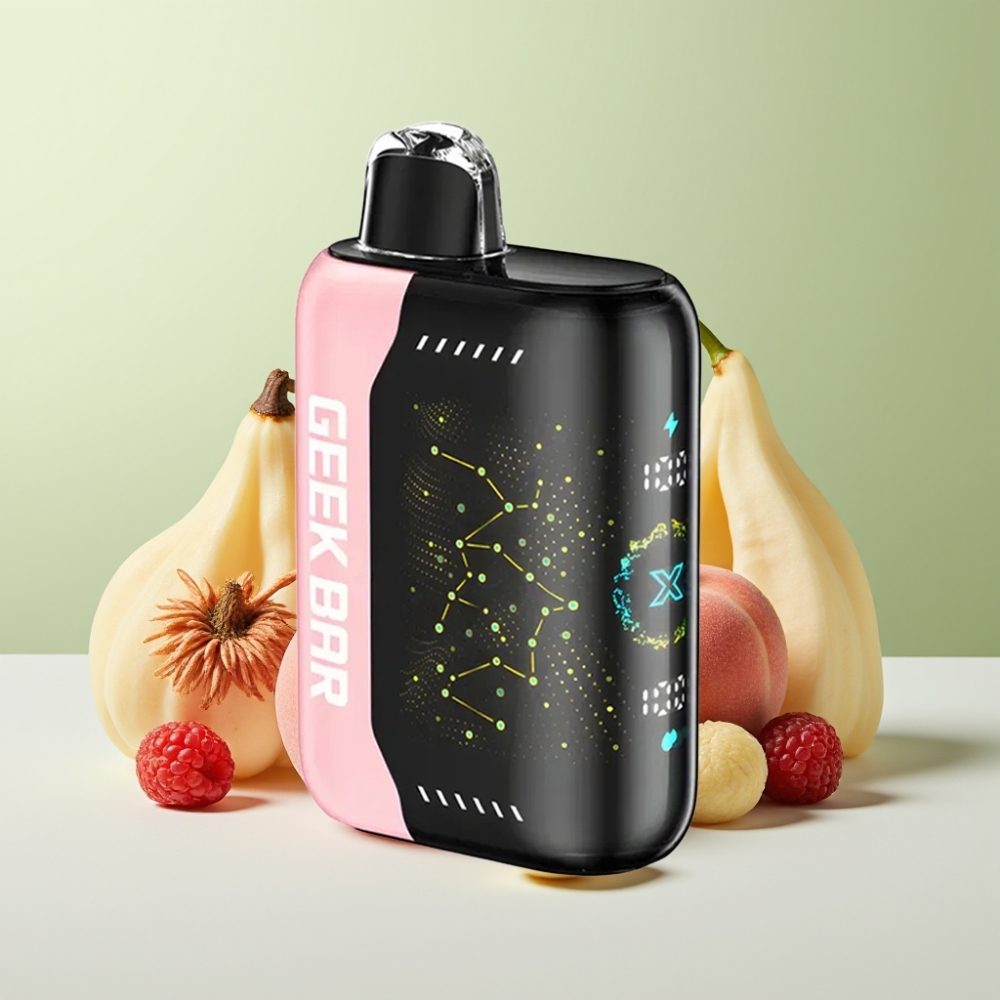 Geek Bar Pulse X 25000 نفخة شاشة منحنية ثلاثية الأبعاد وشاحن USB Type-C