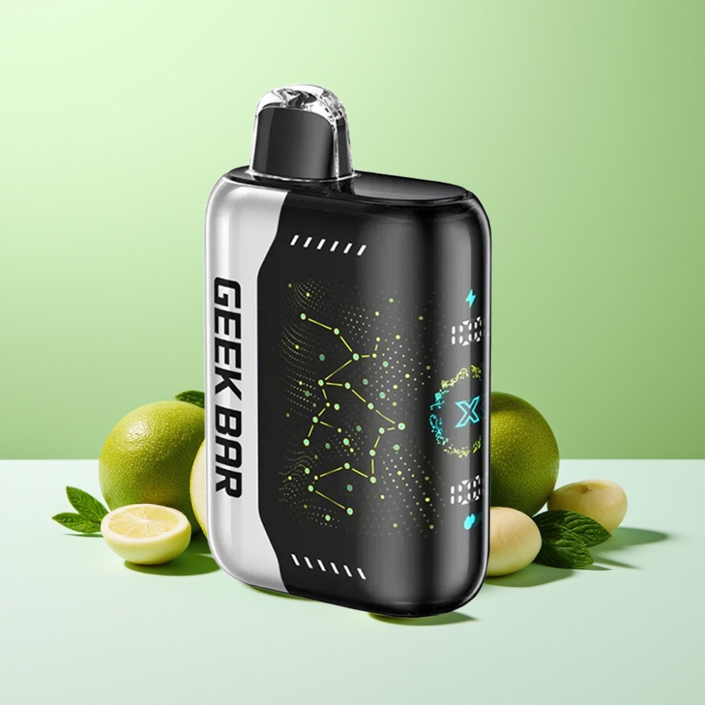 Geek Bar Pulse X 25000 نفخة شاشة منحنية ثلاثية الأبعاد وشاحن USB Type-C
