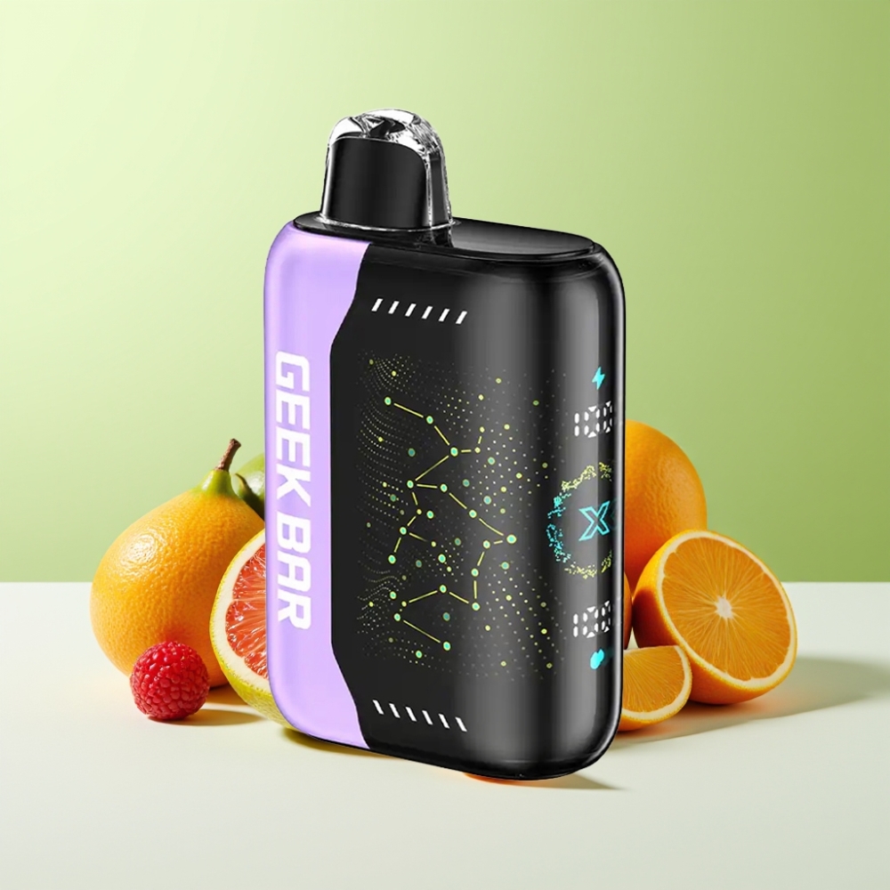 Geek Bar Pulse X 25000 نفخة شاشة منحنية ثلاثية الأبعاد وشاحن USB Type-C