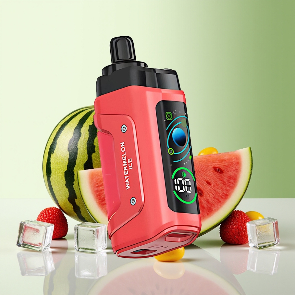 Razz Bar 45000 نفخة فايب قابل للتخلص بطعم البطيخ المثلج مع ملف شبكي 1.0 أوم وبطارية 650 مللي أمبير