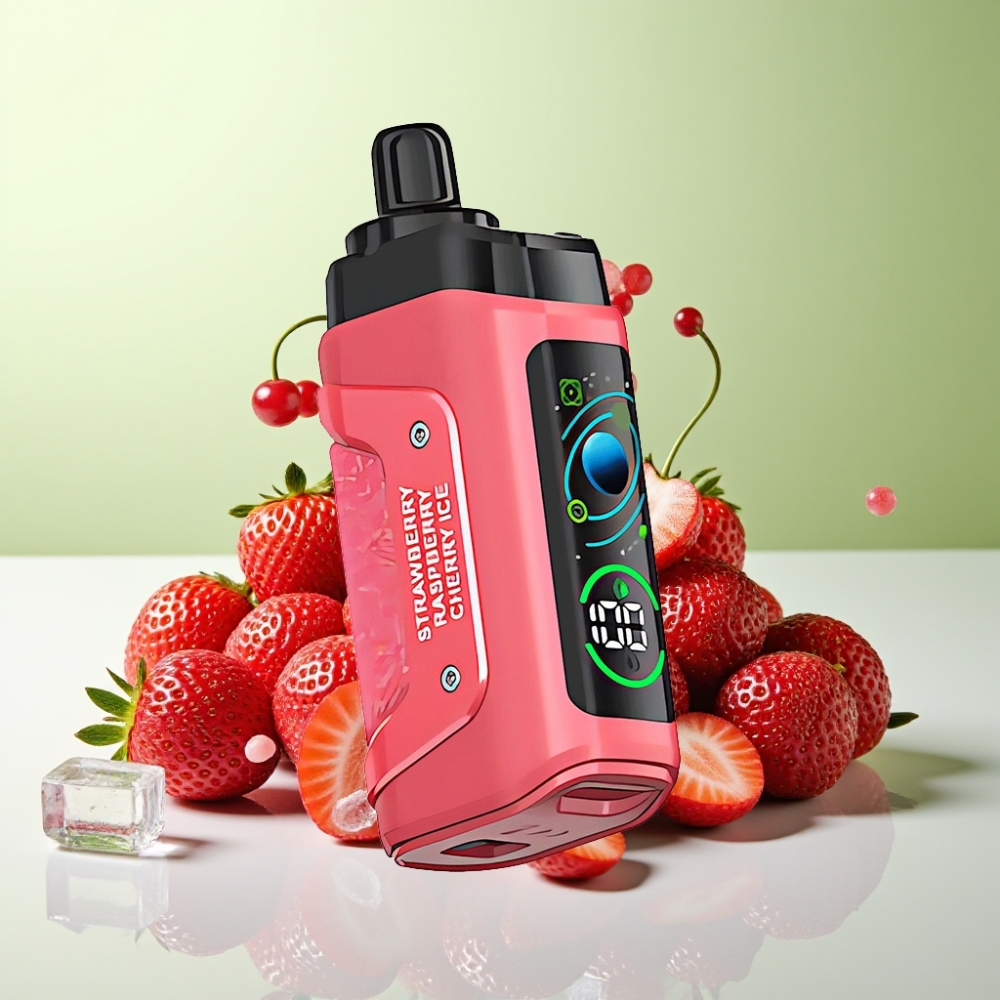 Razz Bar 45000 نفخة فيب قابل للاستبدال فراولة كرز مثلج وبطارية 650 مAh