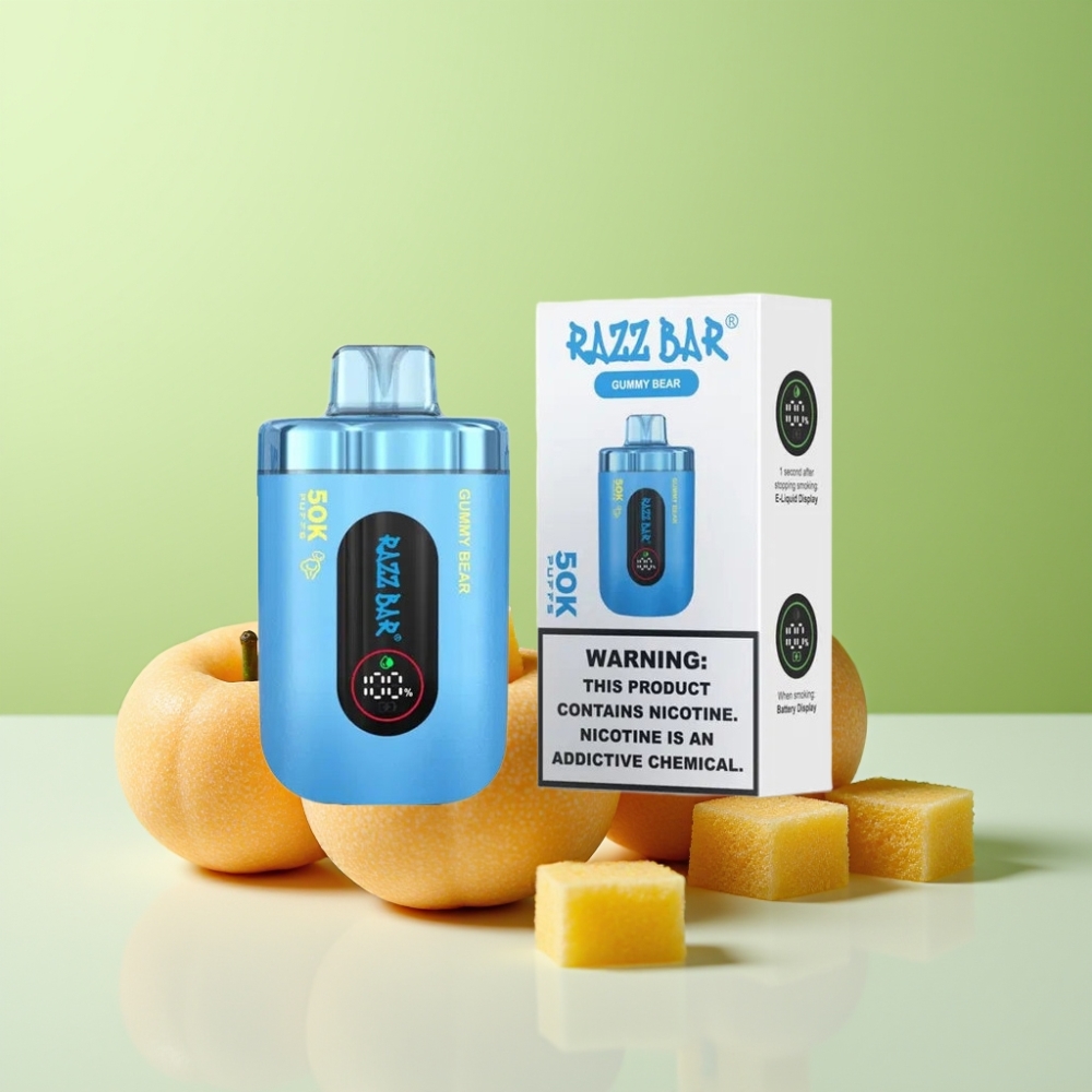 Razz Bar 50K Puffs Disposable Vape دب صمغي