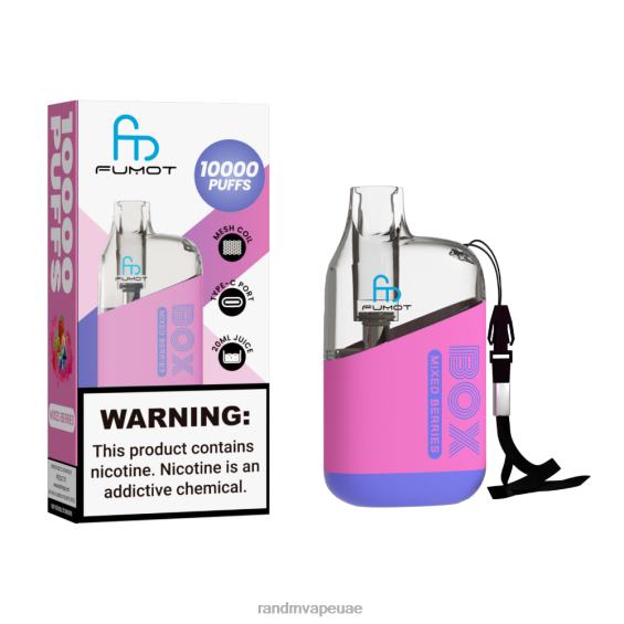 RandM Online Shop | التوت المختلطة Fumot Original RandM Tornado Box 10000 جهاز التحكم في تدفق الهواء 1 قطعة D06F888