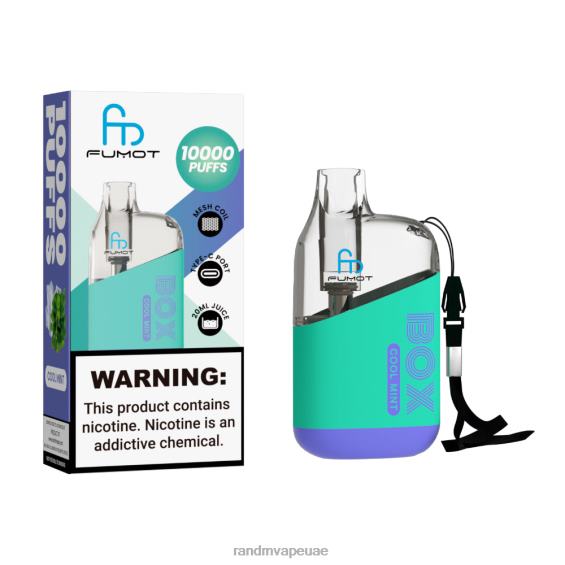 RandM Shop Vape | نعناع منعش Fumot Original RandM Tornado Box 10000 جهاز التحكم في تدفق الهواء 1 قطعة D06F887