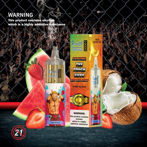 RandM Shop Vape | دونات الفراولة RandM Tornado 10000 جهاز التحكم في تدفق الهواء 1 قطعة D06F8107