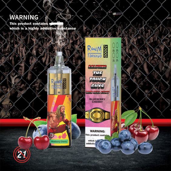 RandM Vape Abu Dhabi | الكرز التوت RandM Tornado 10000 جهاز التحكم في تدفق الهواء 1 قطعة D06F8103
