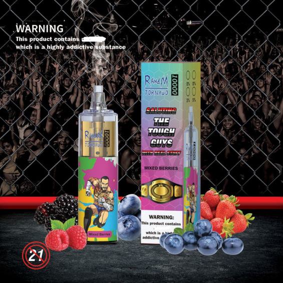 RandM Vape For Sale | التوت مختلطة RandM Tornado 10000 جهاز التحكم في تدفق الهواء 1 قطعة D06F8105