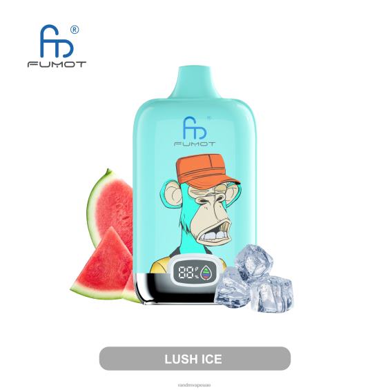 RandM Disposable Vape | جليد الفراولة Fumot Original RandM Digital Box جهاز vape ببطارية 12000 وشاشة سائلة D06F89