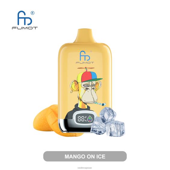 RandM Tornado UAE | مانجو على الجليد Fumot Original RandM Digital Box جهاز vape ببطارية 12000 وشاشة سائلة D06F812