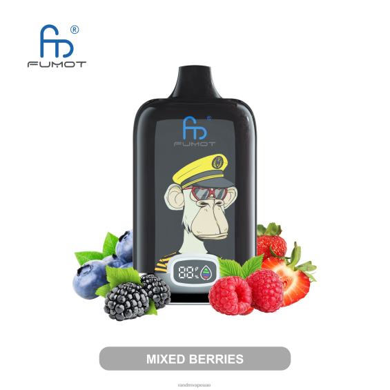 RandM Vape Abu Dhabi | التوت المختلطة Fumot Original RandM Digital Box جهاز vape ببطارية 12000 وشاشة سائلة D06F813