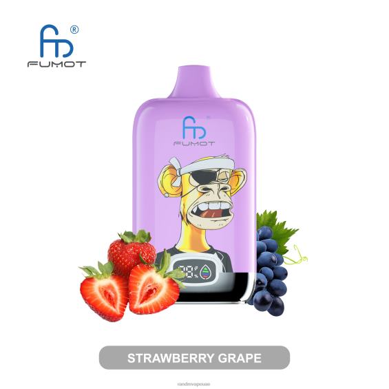 RandM Vape For Sale | عنب فراولة Fumot Original RandM Digital Box جهاز vape ببطارية 12000 وشاشة سائلة D06F815