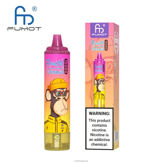 RandM Shop Vape | جليد العنب Fumot RandM Tornado جهاز 15000 فيب بالبطارية وشاشة العرض الاصدار 1 D06F827