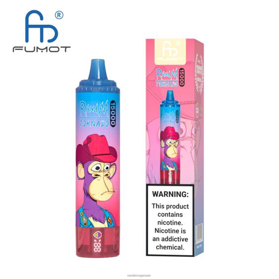 RandM Shop Vape | جليد العنب Fumot RandM Tornado جهاز 15000 فيب بالبطارية وشاشة العرض الاصدار 1 D06F827
