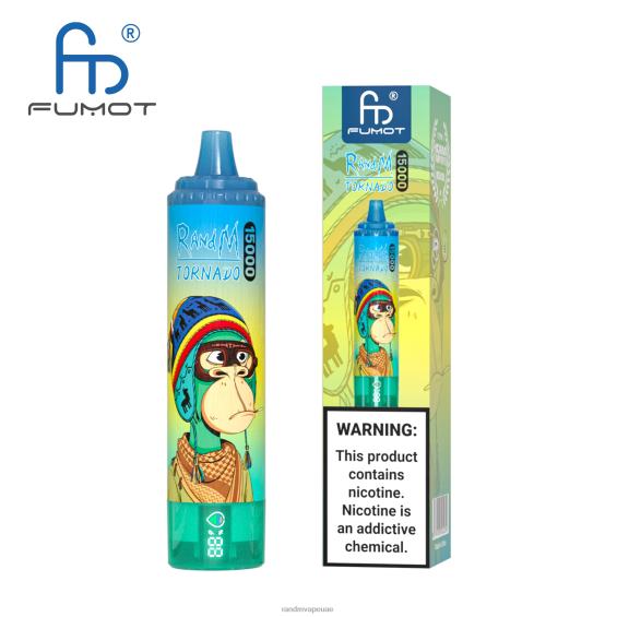 RandM Shop Vape | جليد العنب Fumot RandM Tornado جهاز 15000 فيب بالبطارية وشاشة العرض الاصدار 1 D06F827