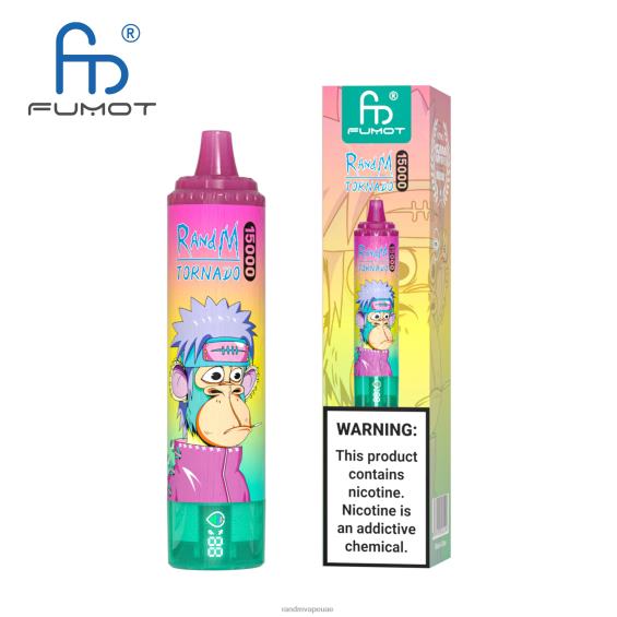 RandM Shop Vape | جليد العنب Fumot RandM Tornado جهاز 15000 فيب بالبطارية وشاشة العرض الاصدار 1 D06F827