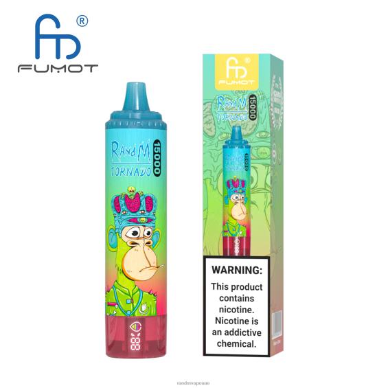 RandM Shop Vape | جليد العنب Fumot RandM Tornado جهاز 15000 فيب بالبطارية وشاشة العرض الاصدار 1 D06F827