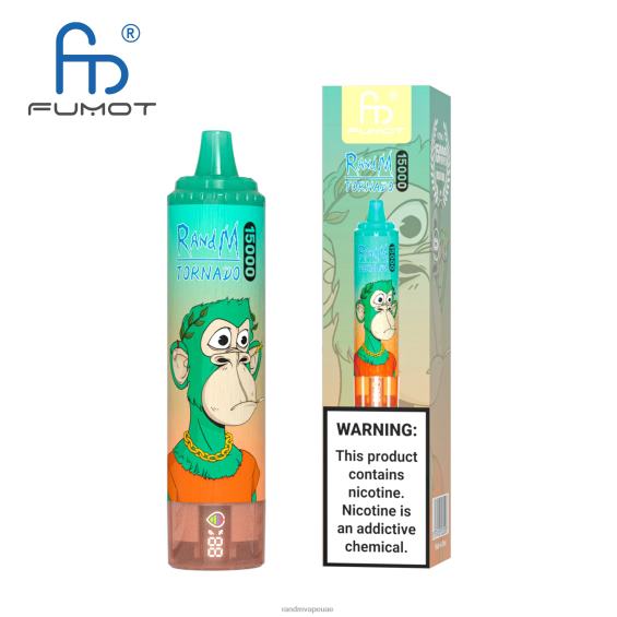 RandM Shop Vape | جليد العنب Fumot RandM Tornado جهاز 15000 فيب بالبطارية وشاشة العرض الاصدار 1 D06F827