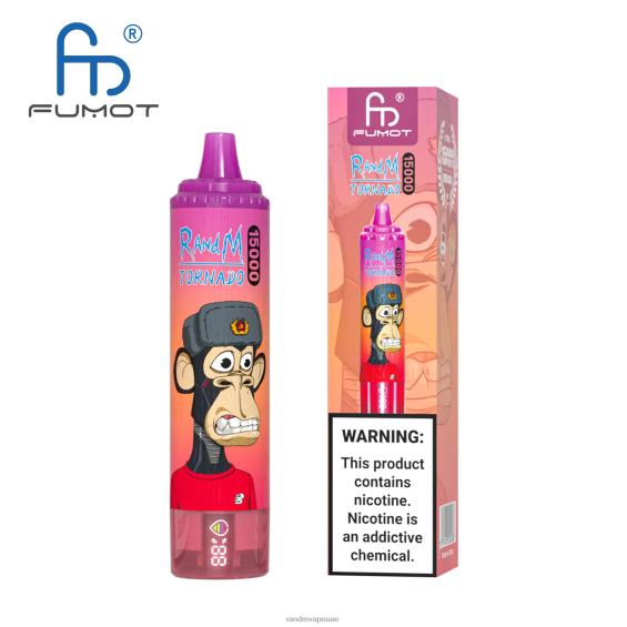 RandM Shop Vape | جليد العنب Fumot RandM Tornado جهاز 15000 فيب بالبطارية وشاشة العرض الاصدار 1 D06F827