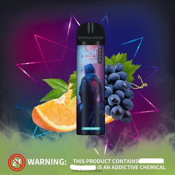 RandM Online Shop | الفراولة والبطيخ RandM Tornado جهاز vape للتحكم في تدفق الهواء 8000 قطعة واحدة D06F8238