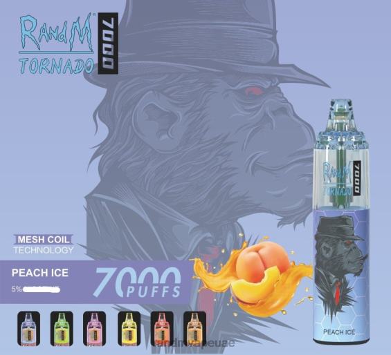 RandM Shop Vape | دونات الفراولة RandM Tornado 7000 جهاز التحكم في تدفق الهواء 1 قطعة D06F8167