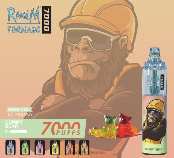 RandM Shop Vape | دونات الفراولة RandM Tornado 7000 جهاز التحكم في تدفق الهواء 1 قطعة D06F8167