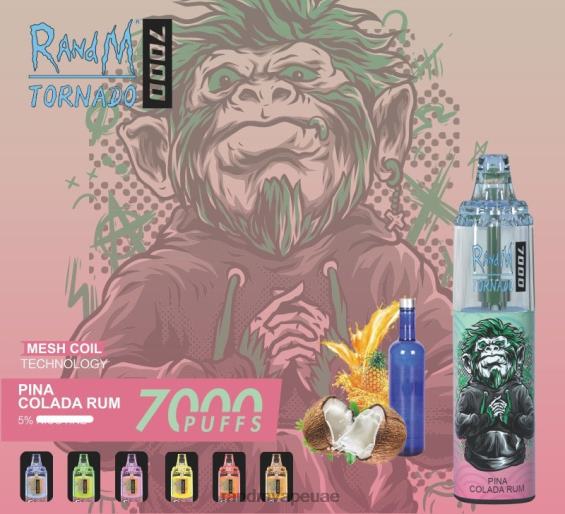 RandM Shop Vape | دونات الفراولة RandM Tornado 7000 جهاز التحكم في تدفق الهواء 1 قطعة D06F8167