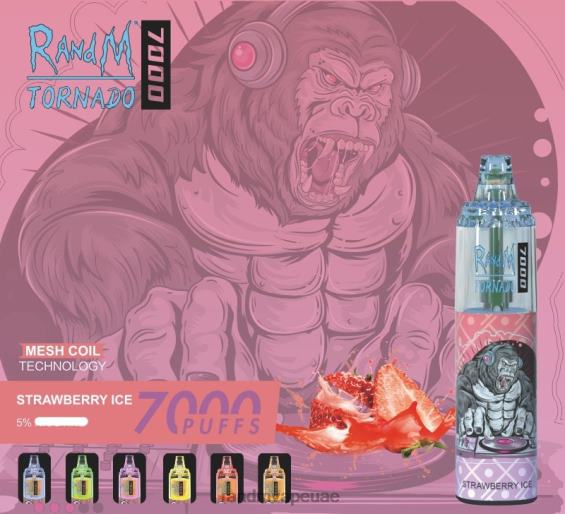 RandM Shop Vape | دونات الفراولة RandM Tornado 7000 جهاز التحكم في تدفق الهواء 1 قطعة D06F8167