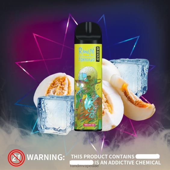RandM Shop Vape | جليد الموز RandM Tornado جهاز vape للتحكم في تدفق الهواء 8000 قطعة واحدة D06F8247