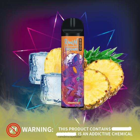 RandM Shop Vape | جليد الموز RandM Tornado جهاز vape للتحكم في تدفق الهواء 8000 قطعة واحدة D06F8247