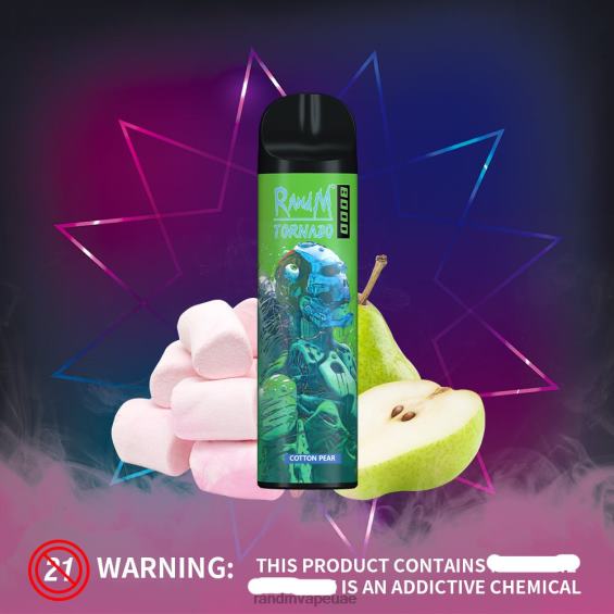 RandM Shop Vape | جليد الموز RandM Tornado جهاز vape للتحكم في تدفق الهواء 8000 قطعة واحدة D06F8247