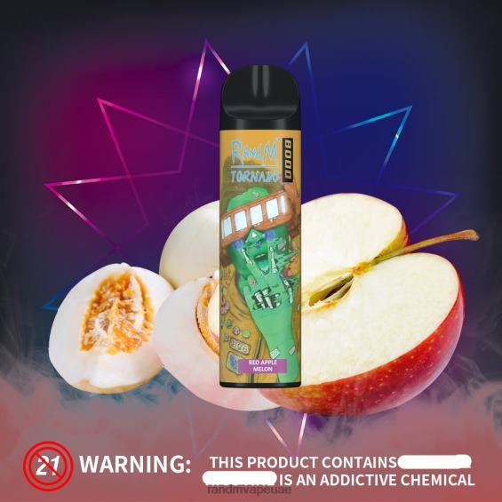 RandM Shop Vape | جليد الموز RandM Tornado جهاز vape للتحكم في تدفق الهواء 8000 قطعة واحدة D06F8247