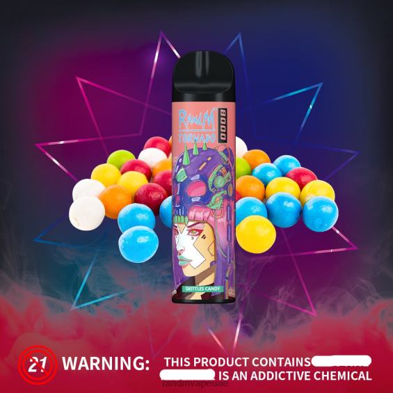 RandM Tornado UAE | حلوى لعبة البولنج RandM Tornado جهاز vape للتحكم في تدفق الهواء 8000 قطعة واحدة D06F8242