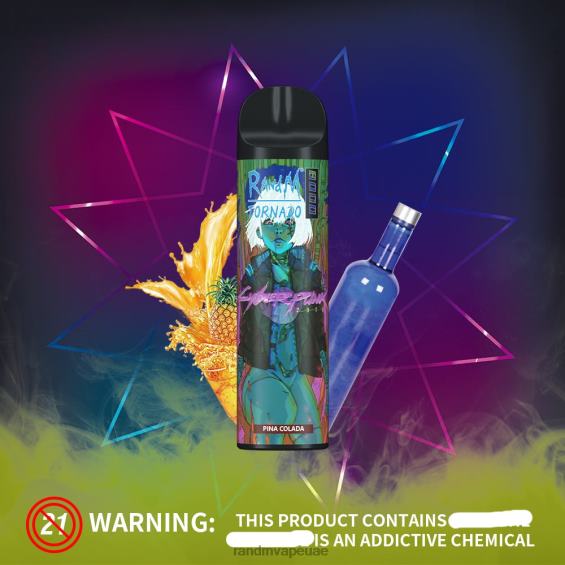 RandM Tornado UAE | بينا كولادا RandM Tornado جهاز vape للتحكم في تدفق الهواء 8000 قطعة واحدة D06F8252