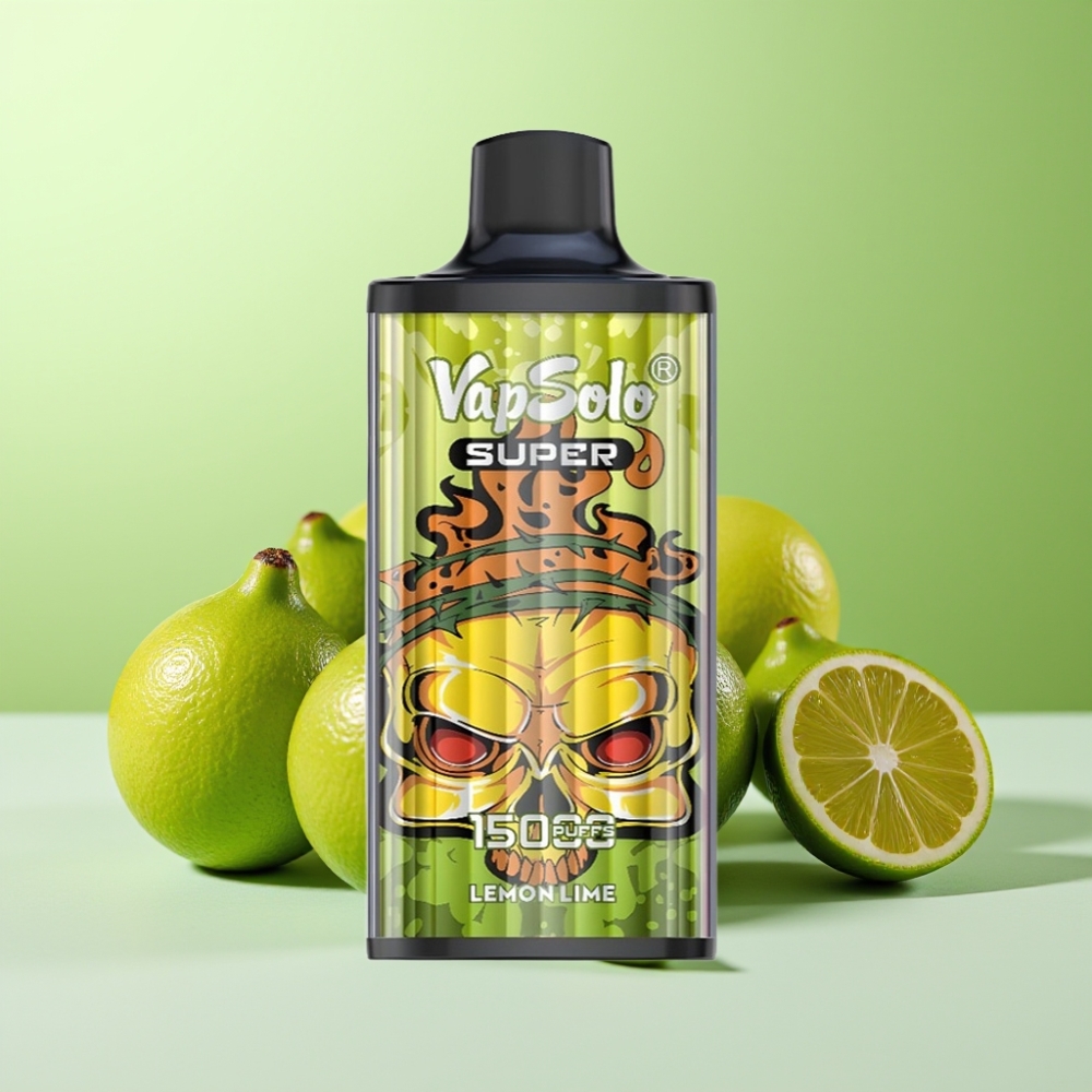 Vapsolo Super 15000 نفخة فيب قابل للتخلص بنكهة ليمون ليمونة