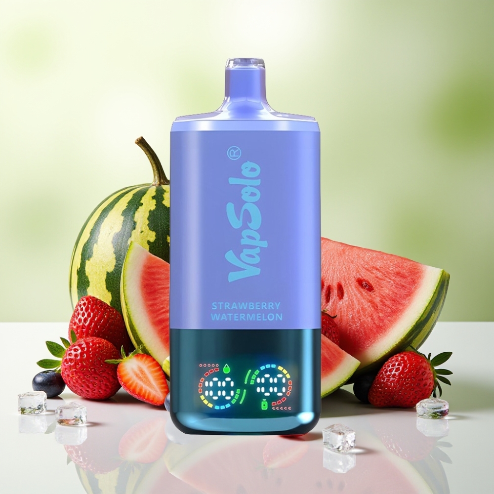 Vapsolo Triple 30000 Puffs ستروبيري بطيخ & بلوبيري آيس - 40ml