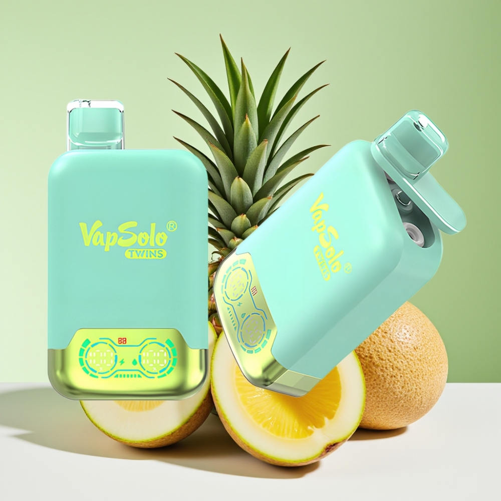 Vapsolo Twins 20000 نفخة ثلاثي البطيخ & أناناس جوز الهند
