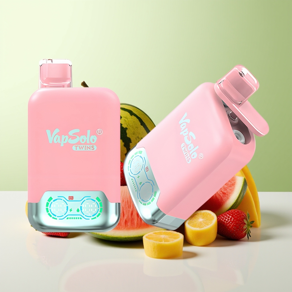 Vapsolo Twins 20000 نفخة فراولة آيس ومانجو خوخ بطيخ