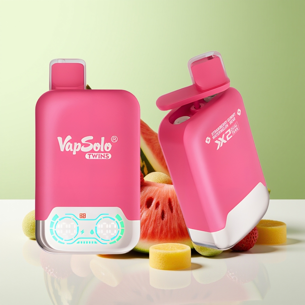 Vapsolo Twins 20000 Puffs فراولة بطيخ & دببة جيلية